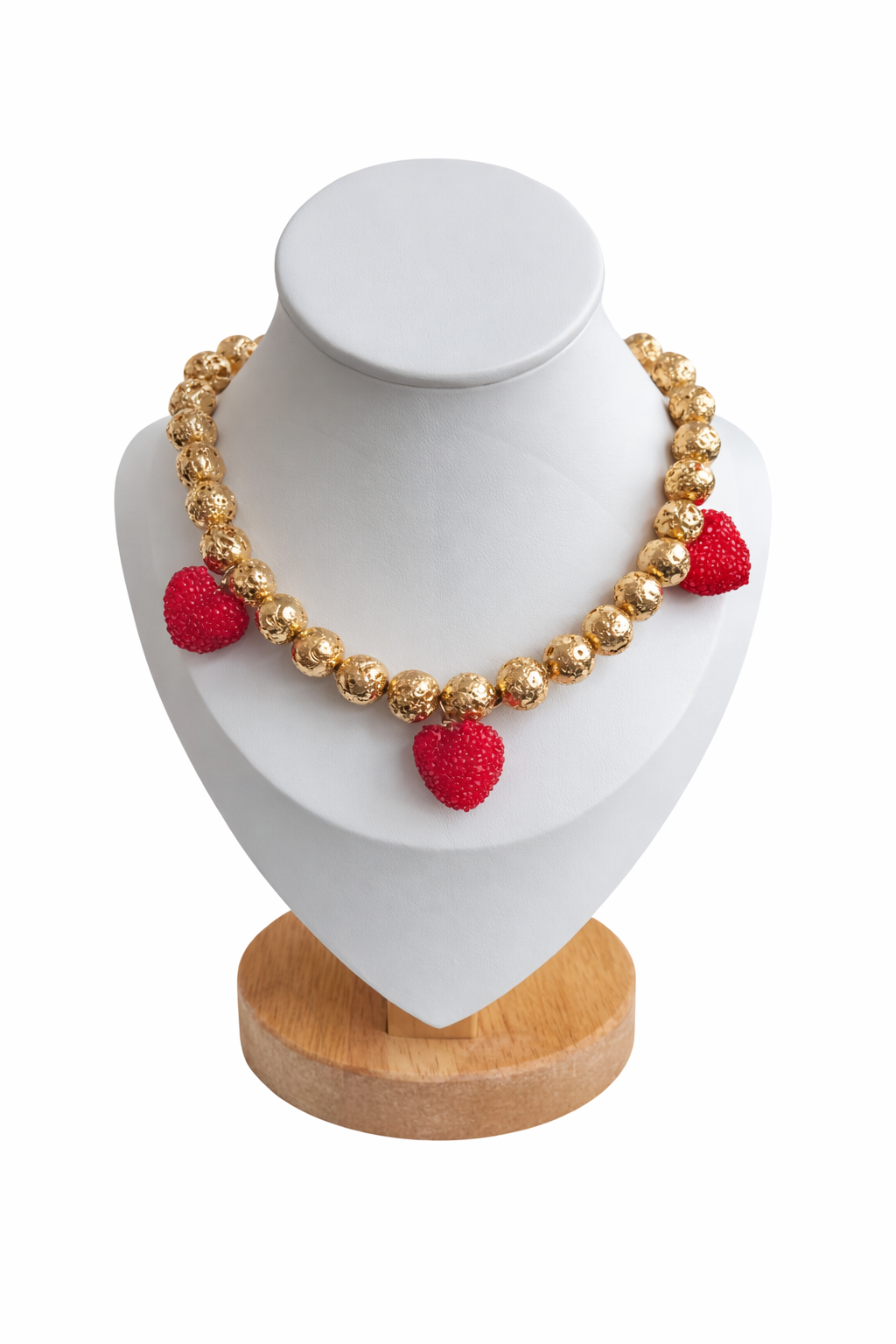 Collar de Сuentas con Corazónes de Azúcar