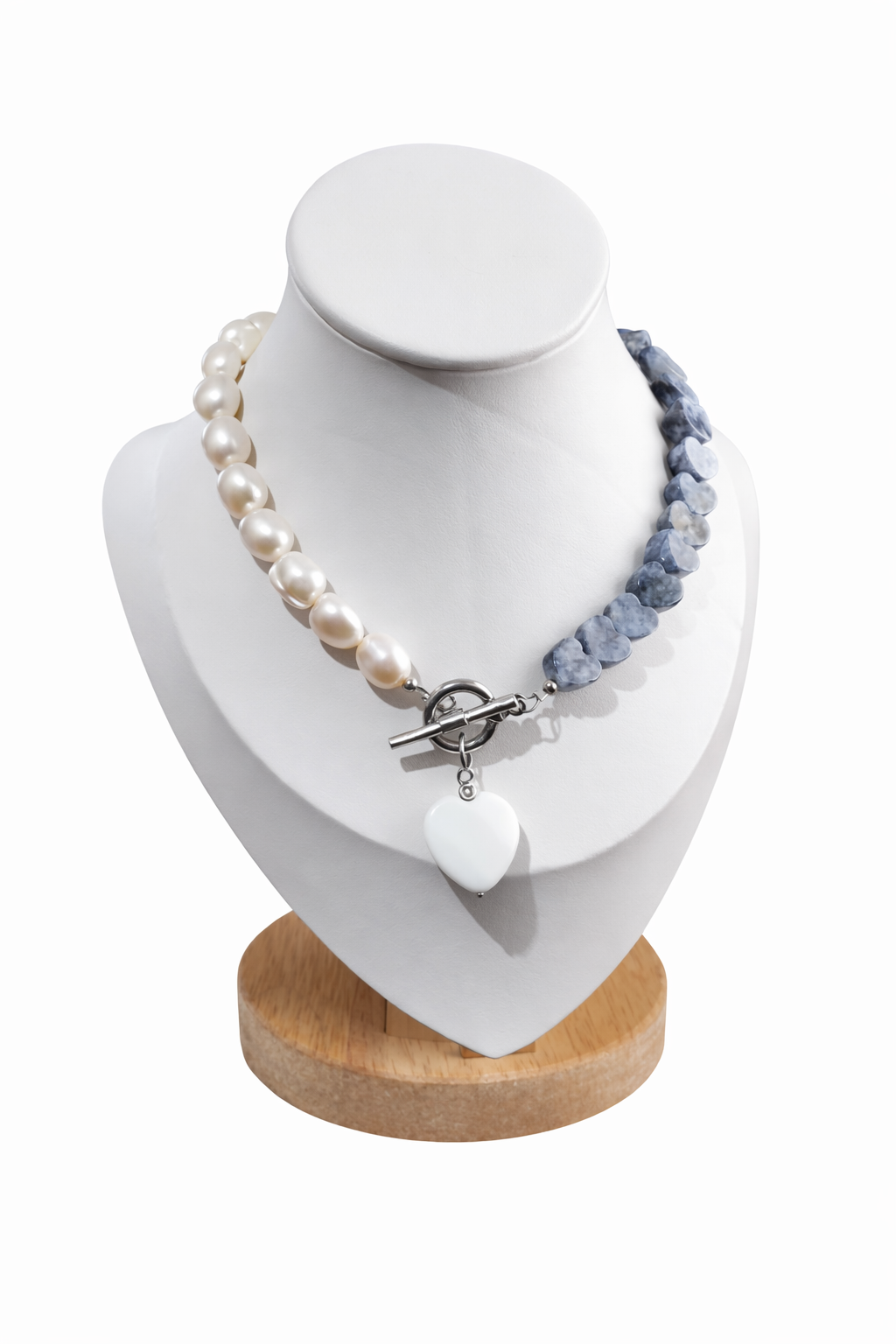 Collar con Sadolita y Perlas Barrocas