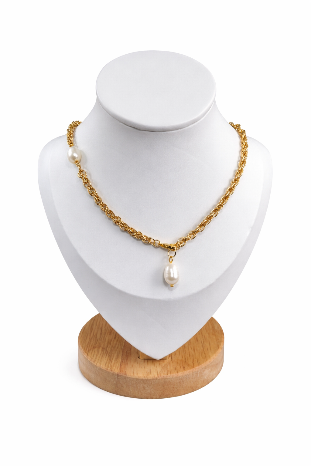 Cadena Cobrata con  Perlas Barrocas