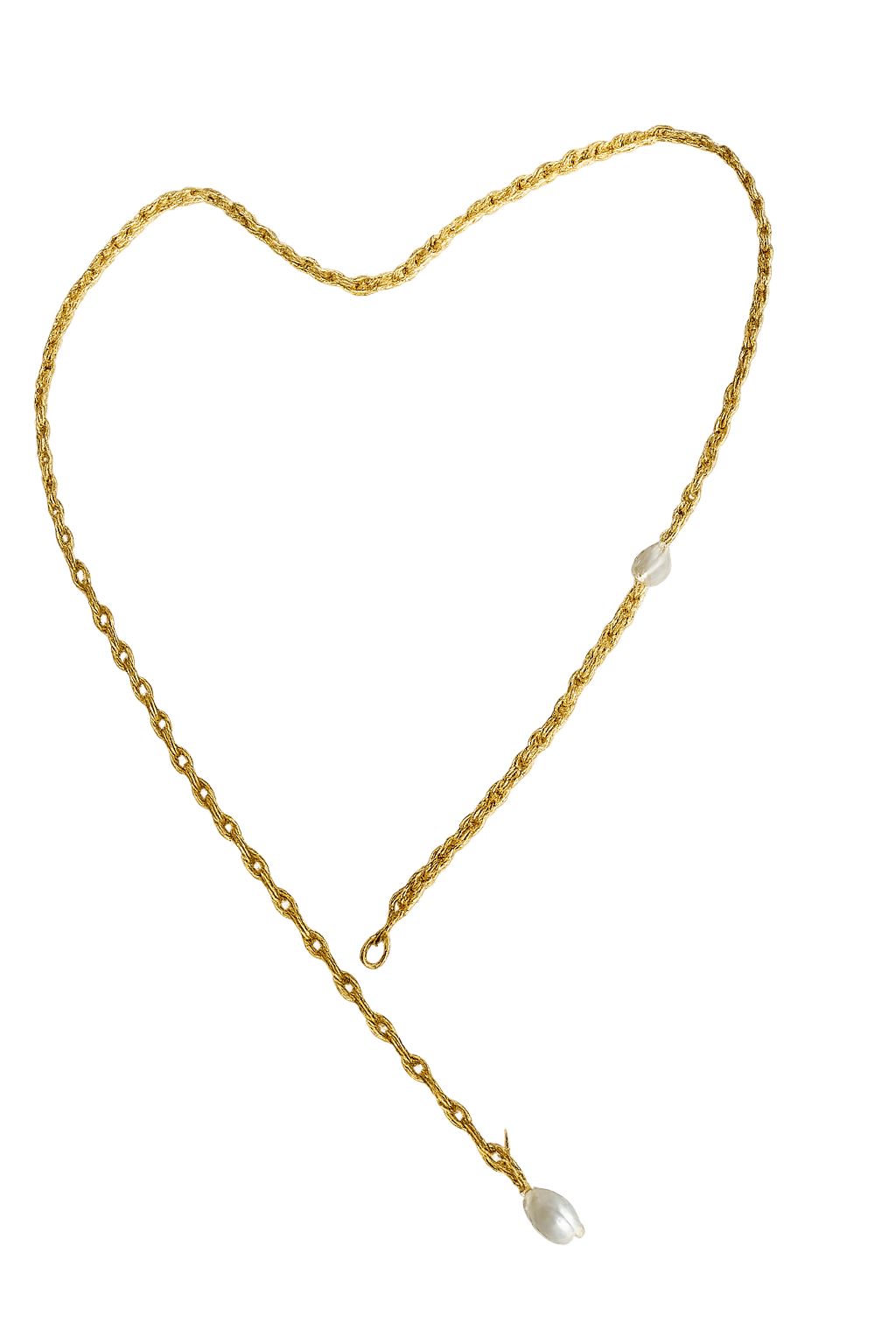 Cadena Cobrata con  Perlas Barrocas